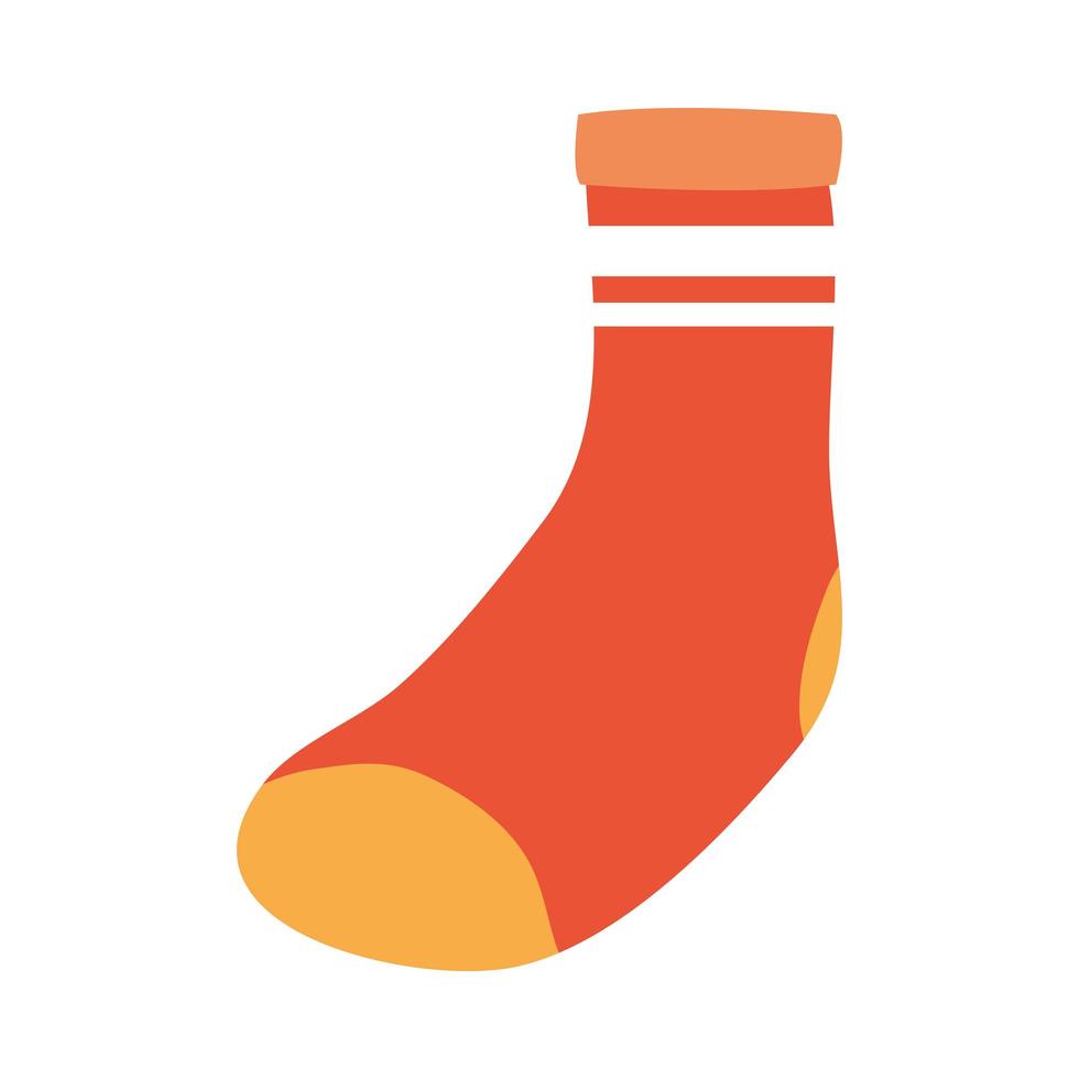 orange Socke Symbol Vektor-Design vektor