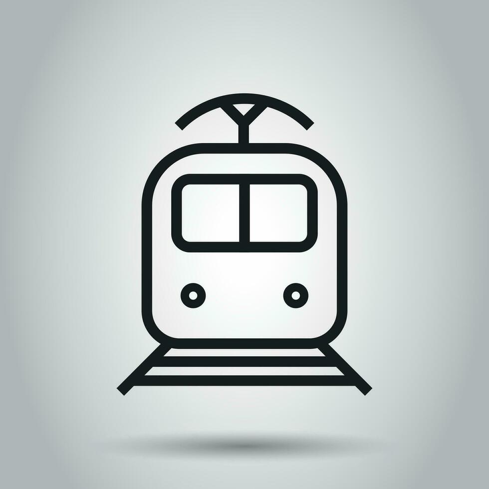 tåg transport ikon. vektor illustration. företag begrepp tåg piktogram.