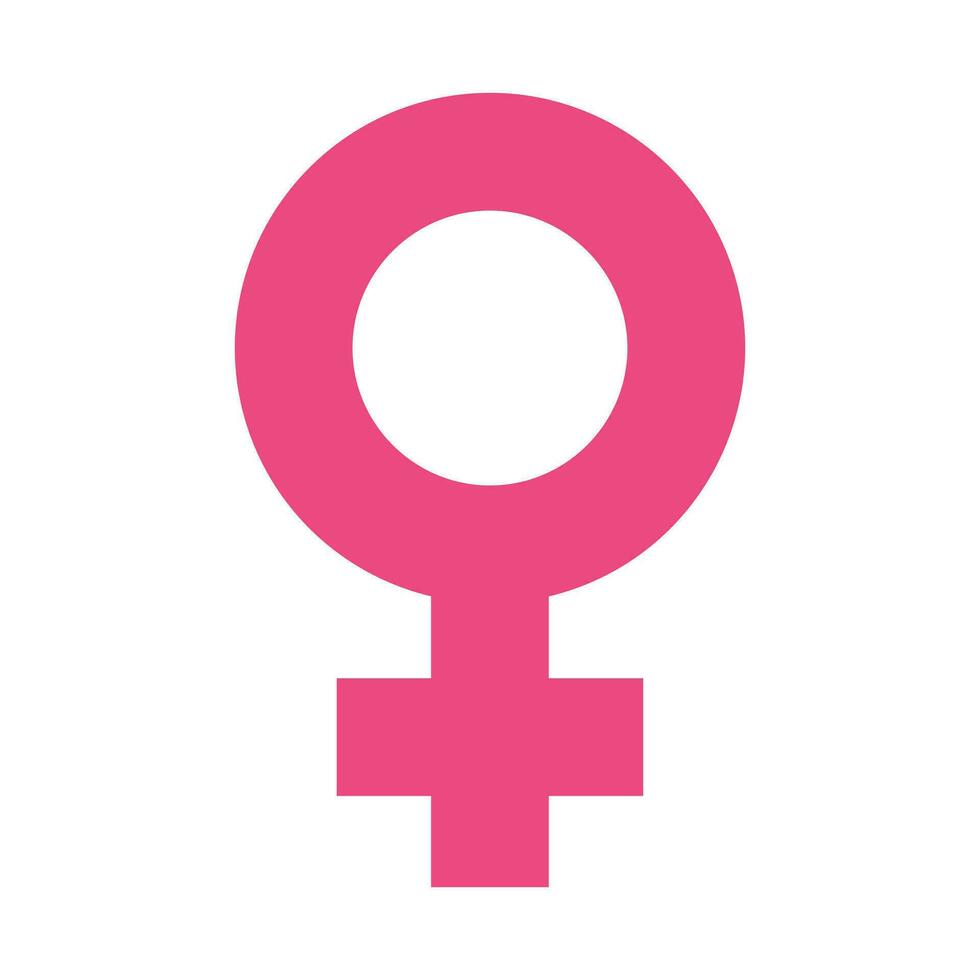 kvinna sex symbol vektor ikon i platt stil. kvinnor kön illustration på vit isolerat bakgrund. flicka maskulin företag begrepp.
