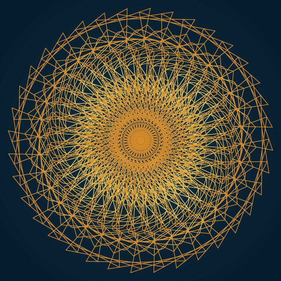 Mandala golden Farbe Vektor, Silhouette, indisch, asiatisch, Grenze, Tätowierung, Muster, Umriss, Design, Hintergrund, abstrakt, Blume, Hochzeit, Kunst, Hand, Illustration, Yoga, Blumen, Vorlage, Indien. vektor