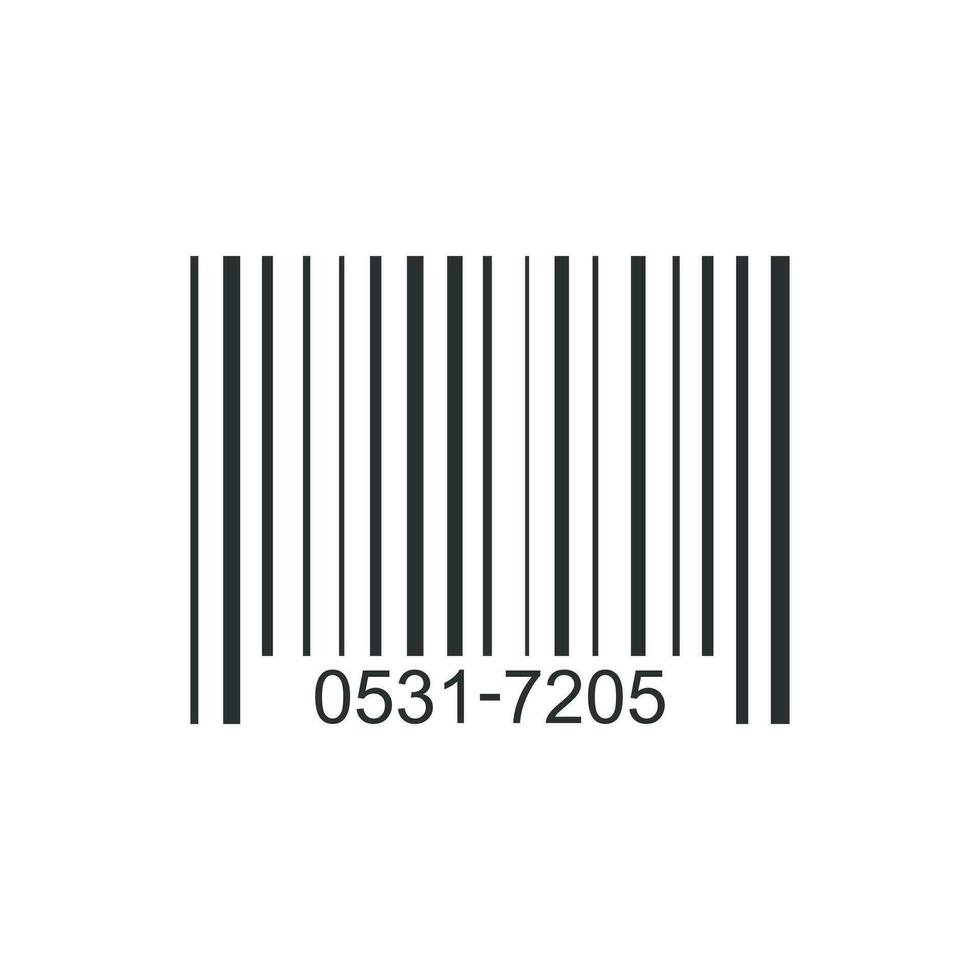 Barcode Produkt Verteilung Symbol. Vektor Illustration. Geschäft Konzept Barcode Piktogramm.