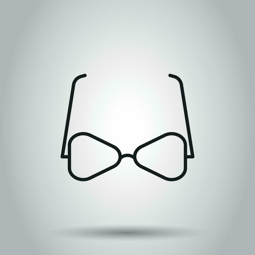 solglasögon ikon. vektor illustration på isolerat bakgrund. företag begrepp glasögon piktogram.