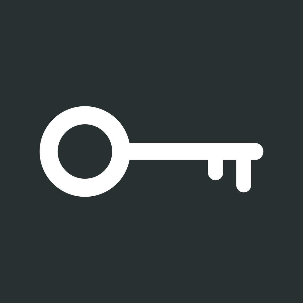 Schlüssel Symbol Vektor Illustration im eben Stil isoliert auf schwarz Hintergrund. Freischalten Symbol zum Netz Seite? ˅ Design, Logo, Anwendung, ui.