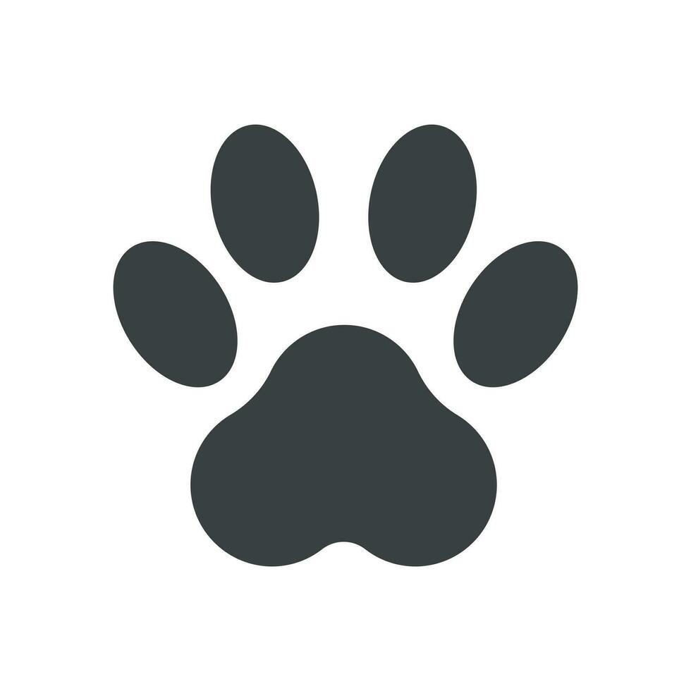 Tass skriva ut ikon vektor illustration isolerat på vit bakgrund. hund, katt, Björn Tass symbol platt piktogram.
