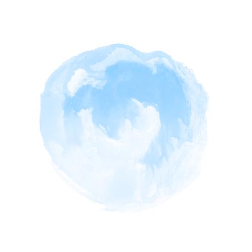 Abstrakt blå akvarell fläck design bakgrund vektor