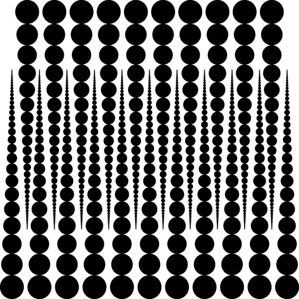 vektor rundor. vit rundor på svart bakgrund