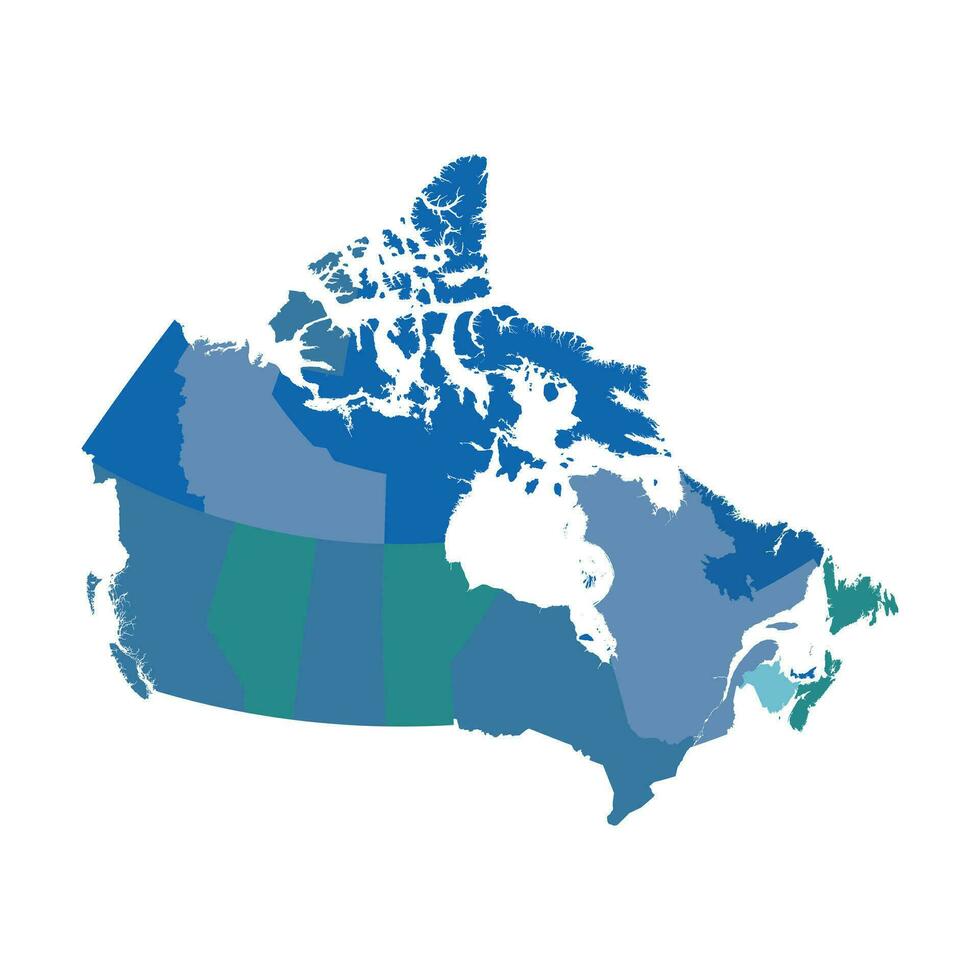 kanada politisk vektor Karta