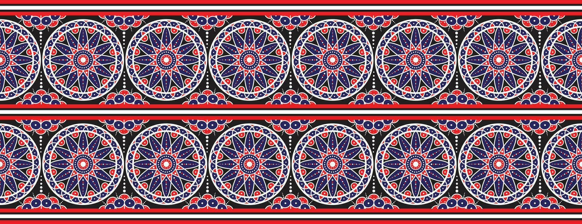 aztec etnisk mönster är traditionell. geometrisk orientalisk sömlös mönster. gräns dekoration. design för bakgrund, tapet, vektor illustration, textil, matta, tyg, Kläder, och broderi.