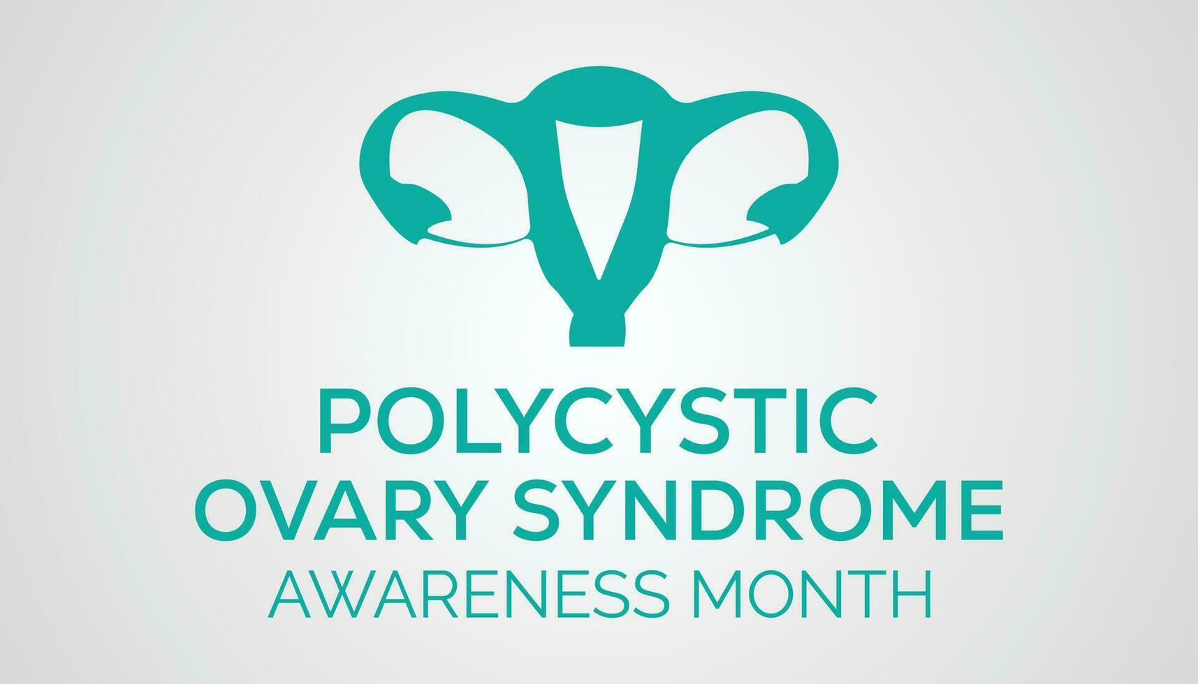 polyzystisch Eierstock Syndrom Bewusstsein Monat beobachtete jeder Jahr während September . Vektor Illustration auf das Thema von .
