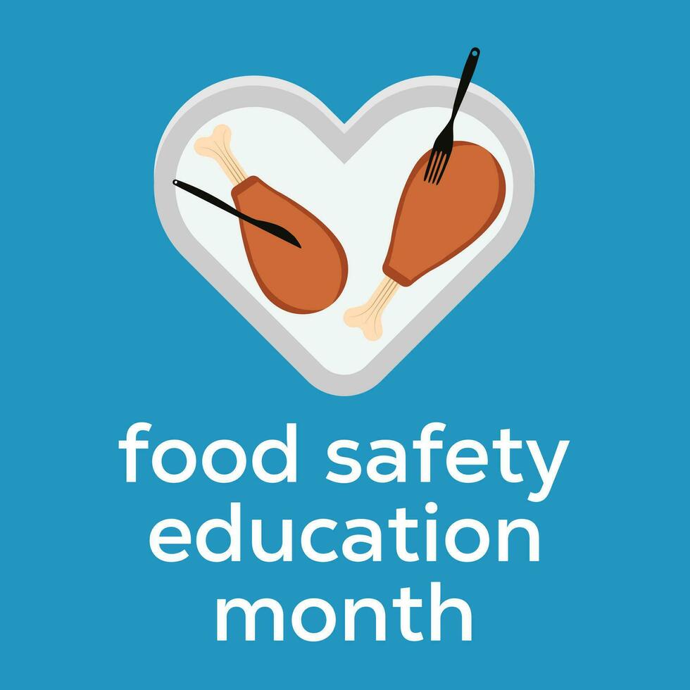 Essen Sicherheit Bildung Monat beobachtete jeder Jahr während September . Vektor Illustration auf das Thema von .