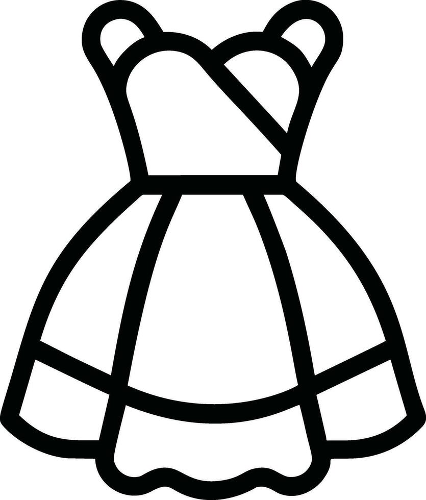 minimalistisch Kleid Symbol vektor