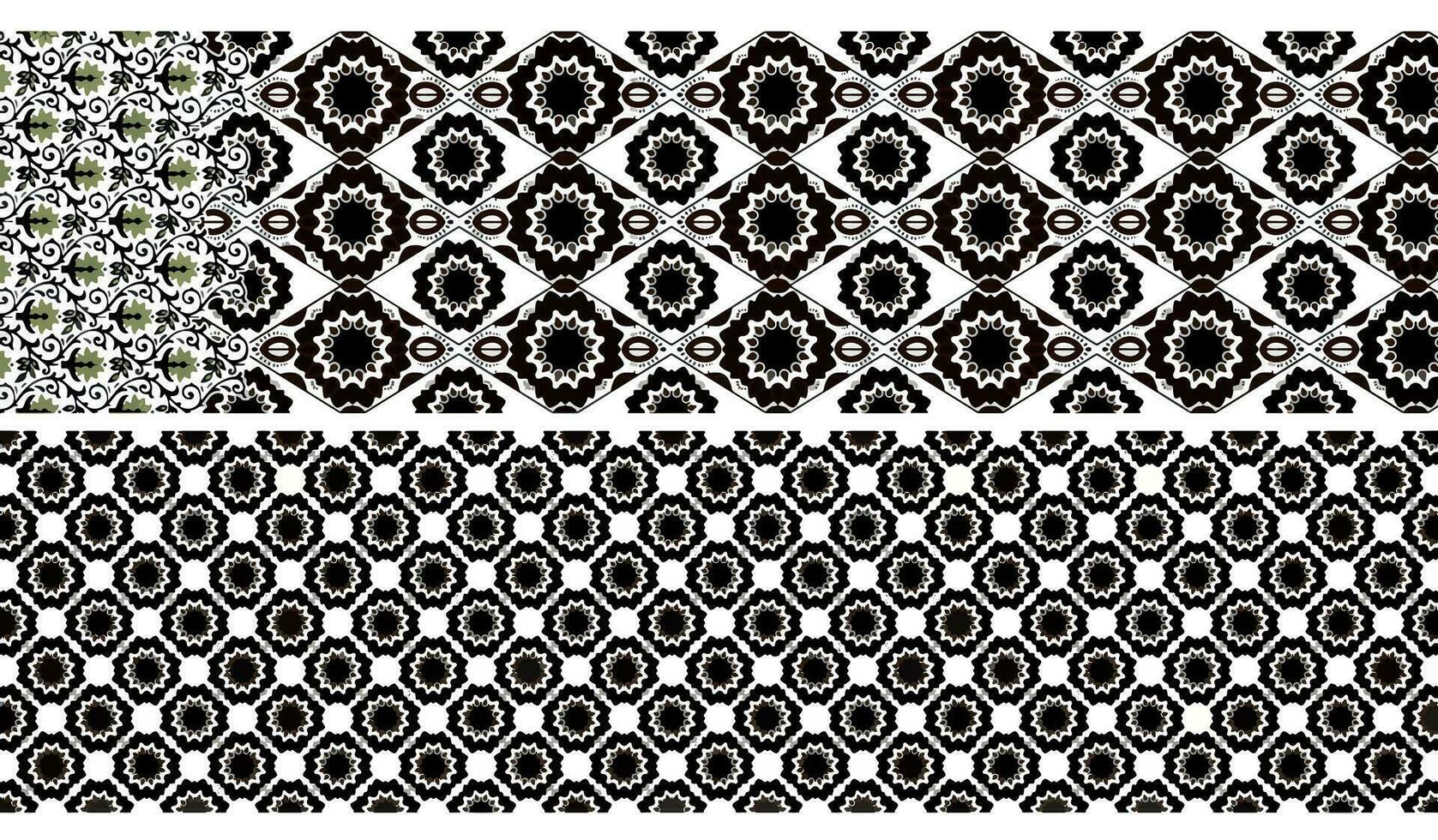 schwarz und Weiß Muster Stil vektor