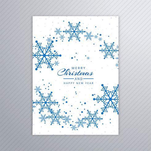 Vacker glatt jul party affisch mall design vektor