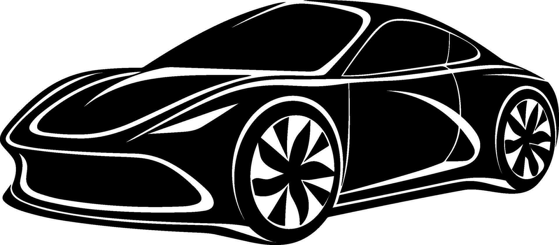 Sport Auto, Rennen Auto Symbol Vektor Illustration Symbol eben Stil isolieren auf Hintergrund