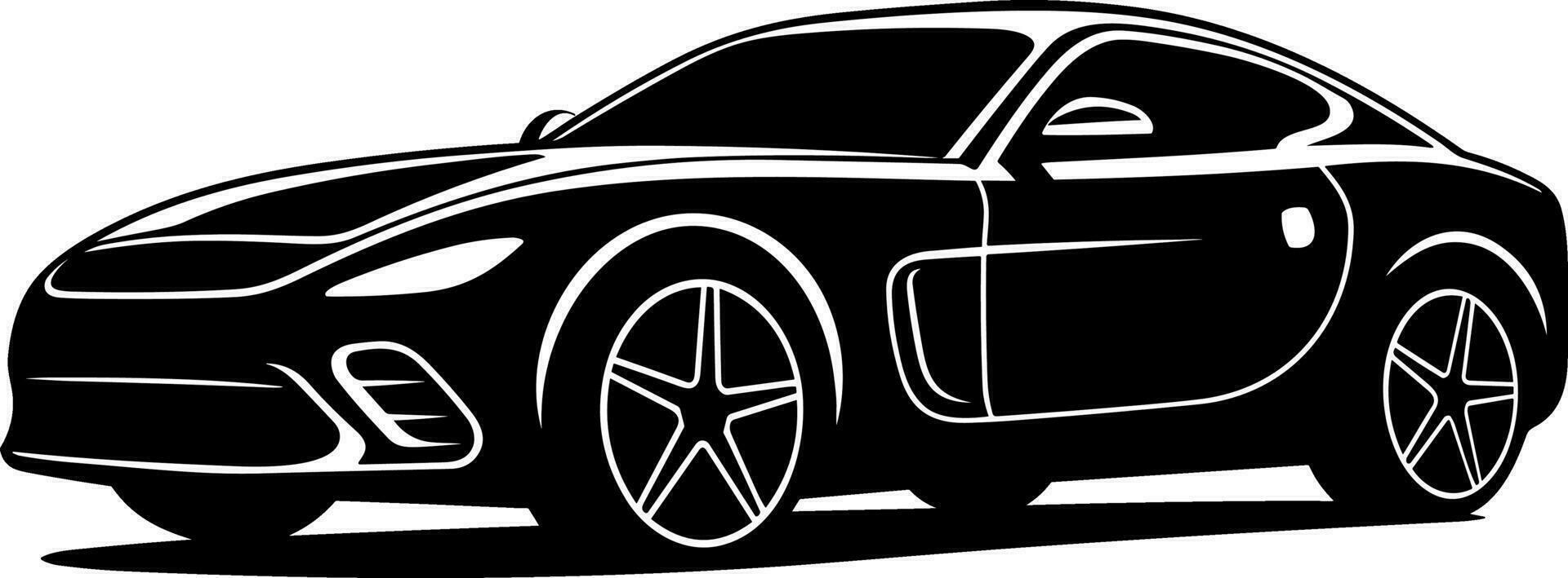 Sport Auto, Rennen Auto Symbol Vektor Illustration Symbol eben Stil isolieren auf Hintergrund