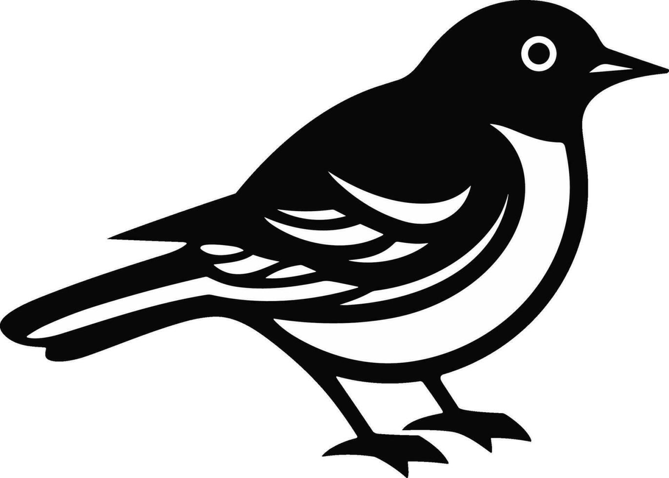 süß Vogel Symbol Vektor Illustration Symbol eben Stil isolieren auf Hintergrund