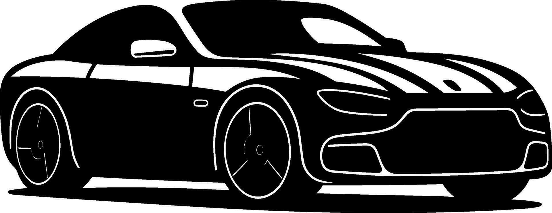Sport Auto, Rennen Auto Symbol Vektor Illustration Symbol eben Stil isolieren auf Hintergrund