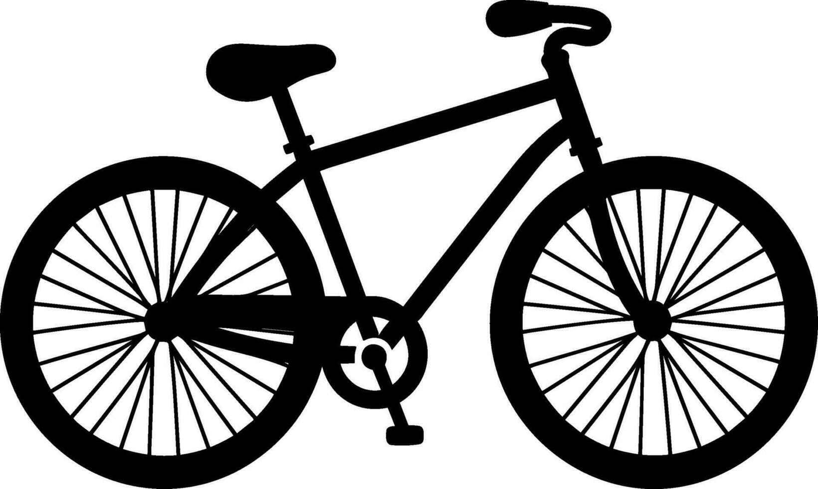 mit dem Fahrrad Symbol Vektor Illustration Symbol eben Stil isolieren auf Hintergrund