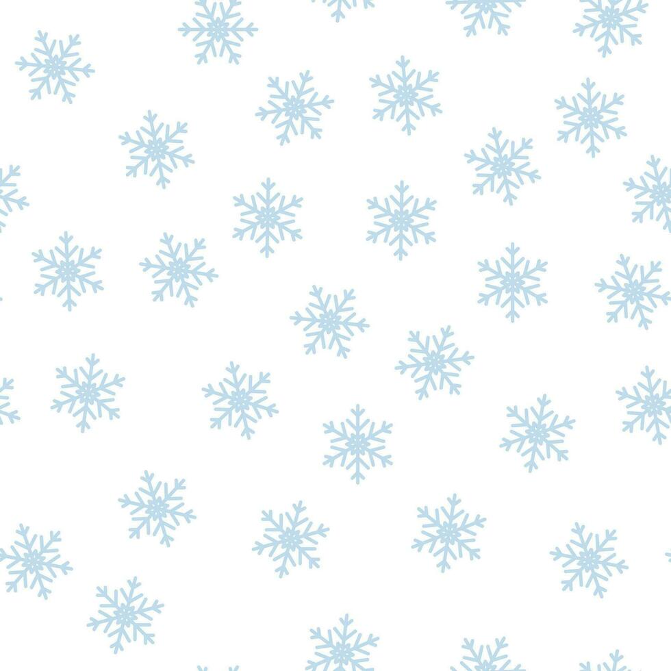 jul sömlös mönster med snöflingor. ny år. vektor illustration