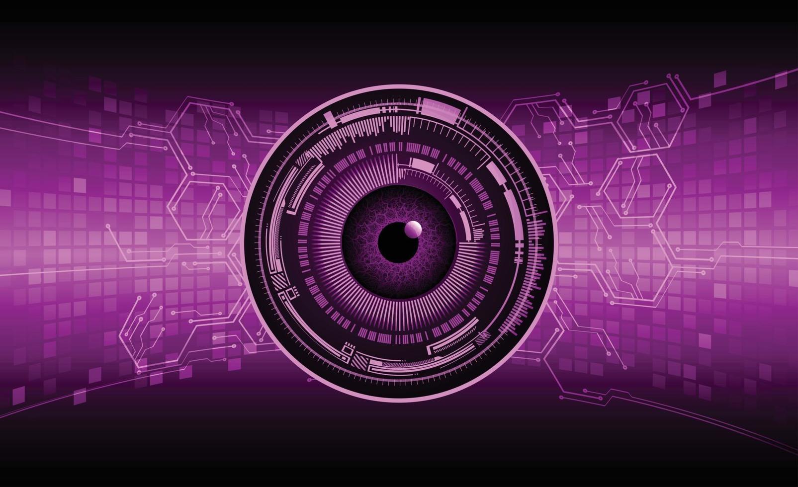 Hintergrund des zukünftigen Technologiekonzepts der Cyber-Augenschaltung vektor