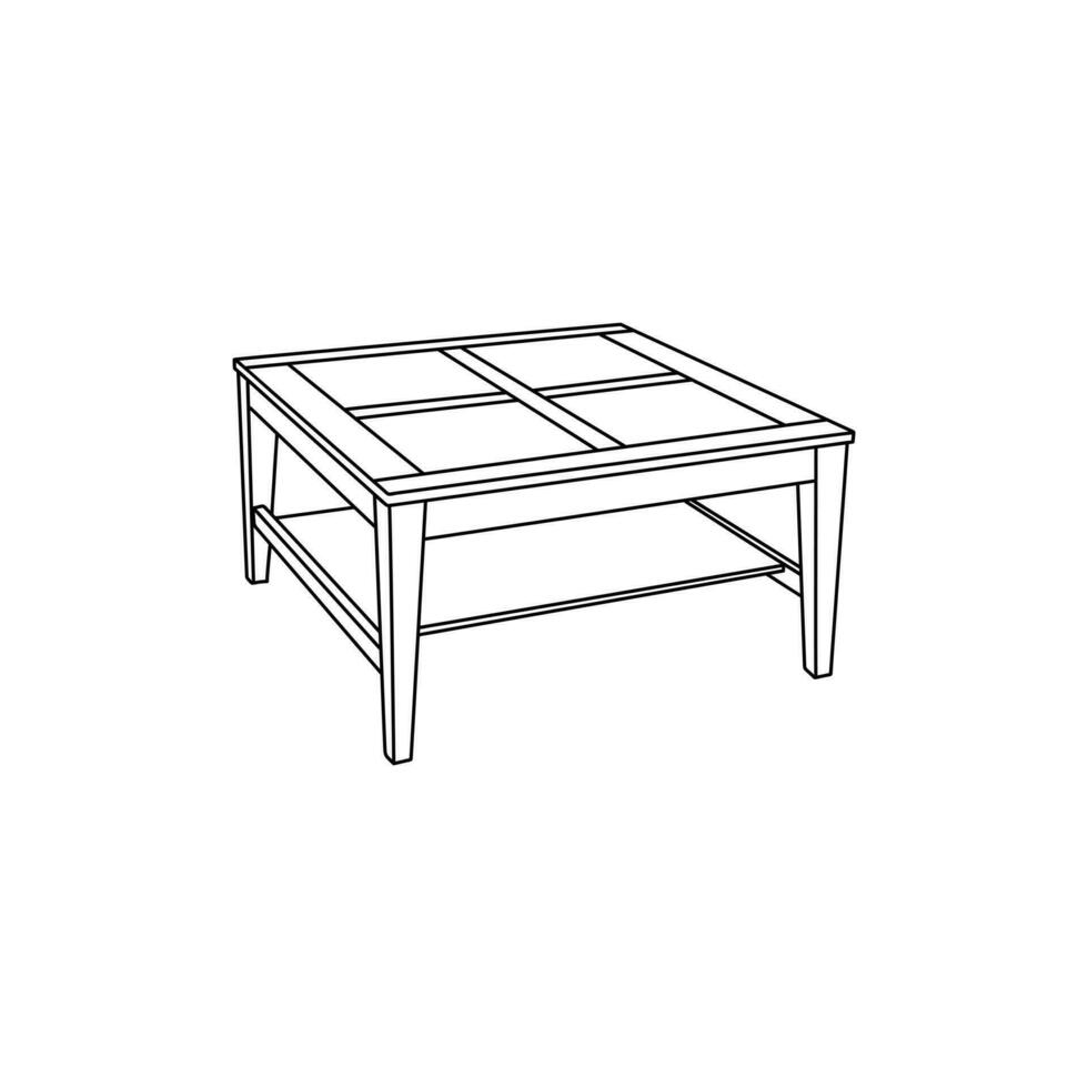 Kaffee Tabelle Möbel minimalistisch Logo, Vektor Symbol Illustration Design Vorlage