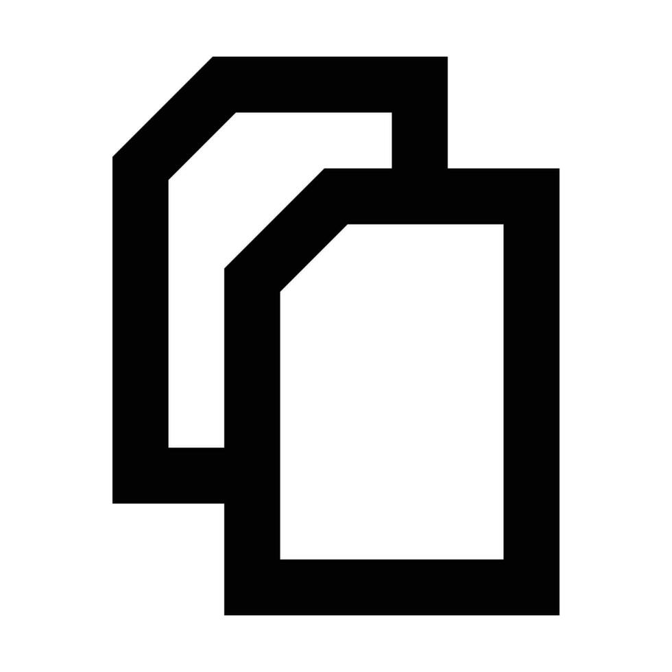 Kopieren Symbol. geeignet zum Webseite ui Design vektor