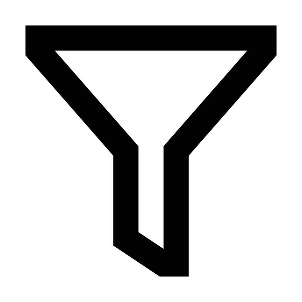Filter Symbol. geeignet zum Webseite ui Design vektor