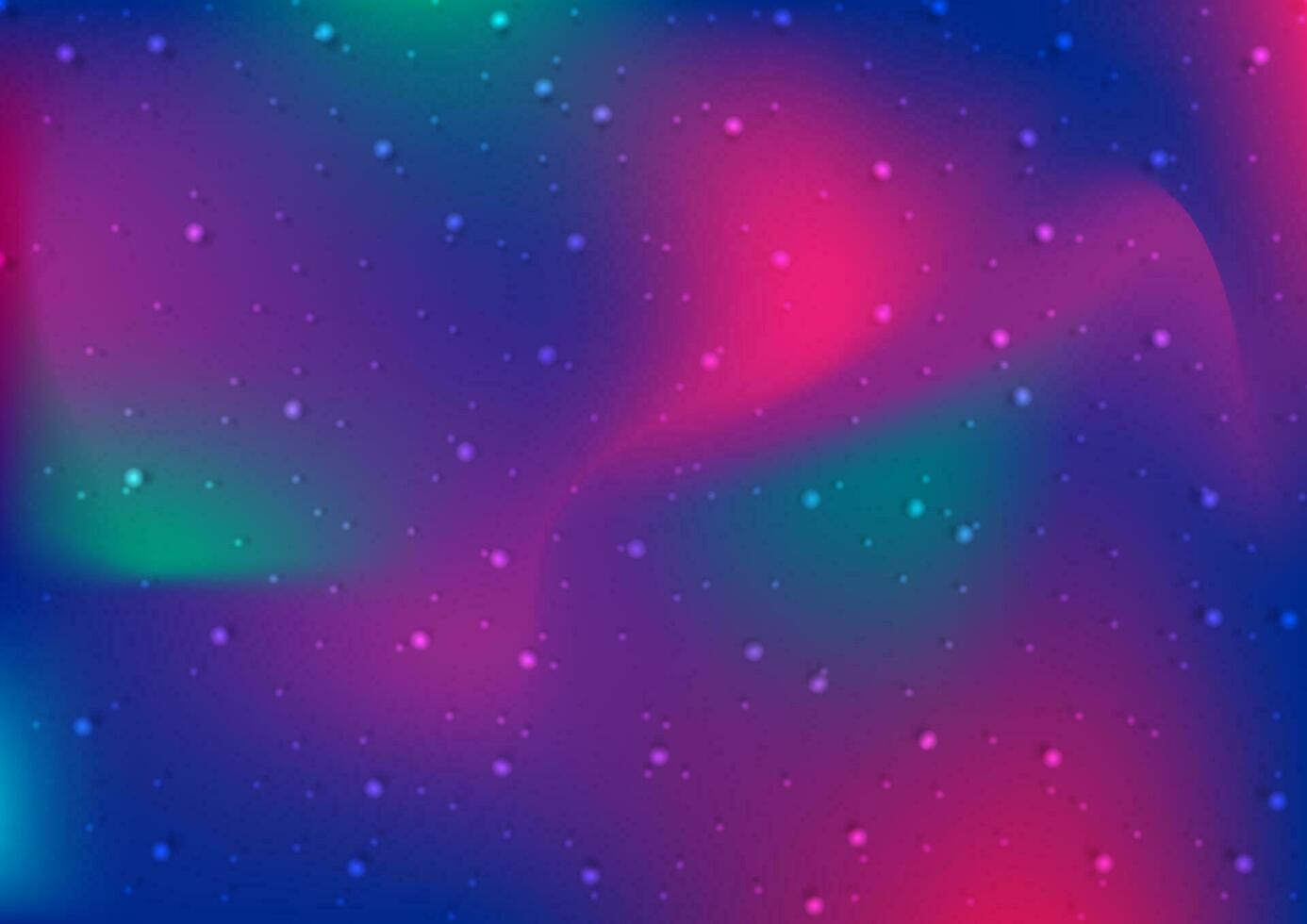 sternenklar Nord Licht abstrakt holographisch Gradient Hintergrund vektor