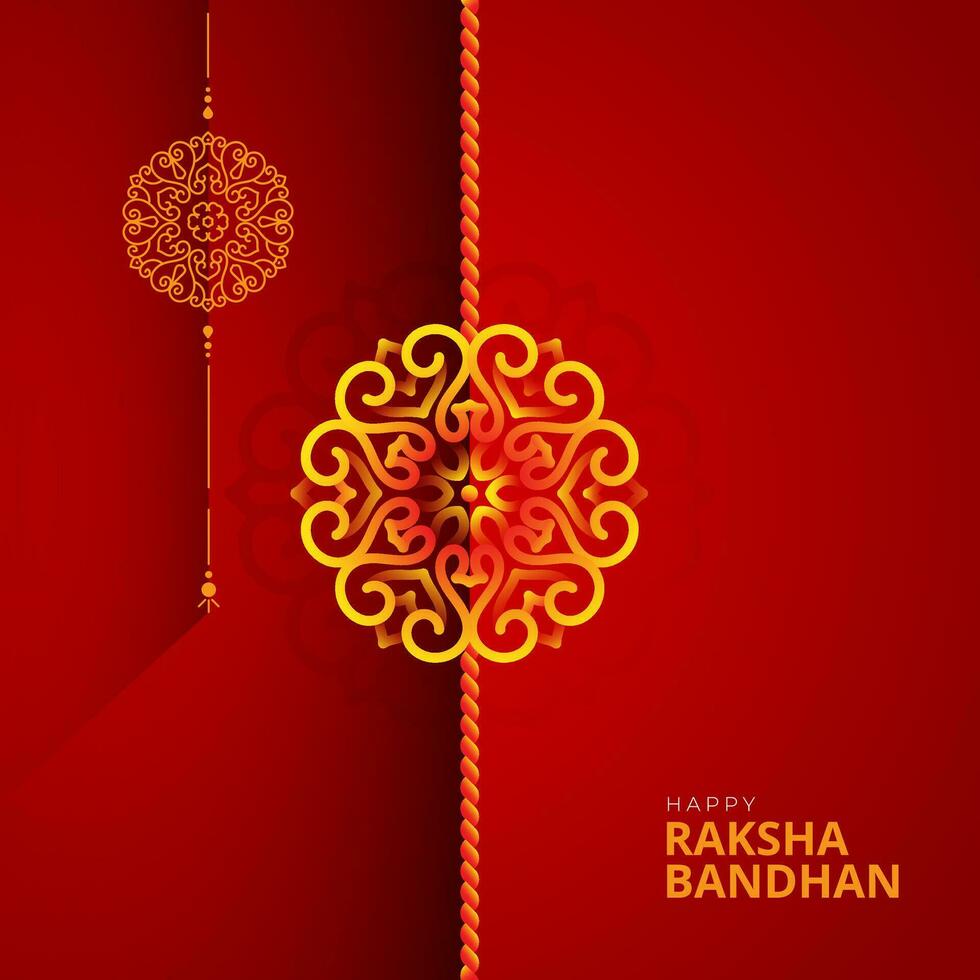 glücklich Raksha Bandhan Gruß Hintergrund Design Illustration vektor