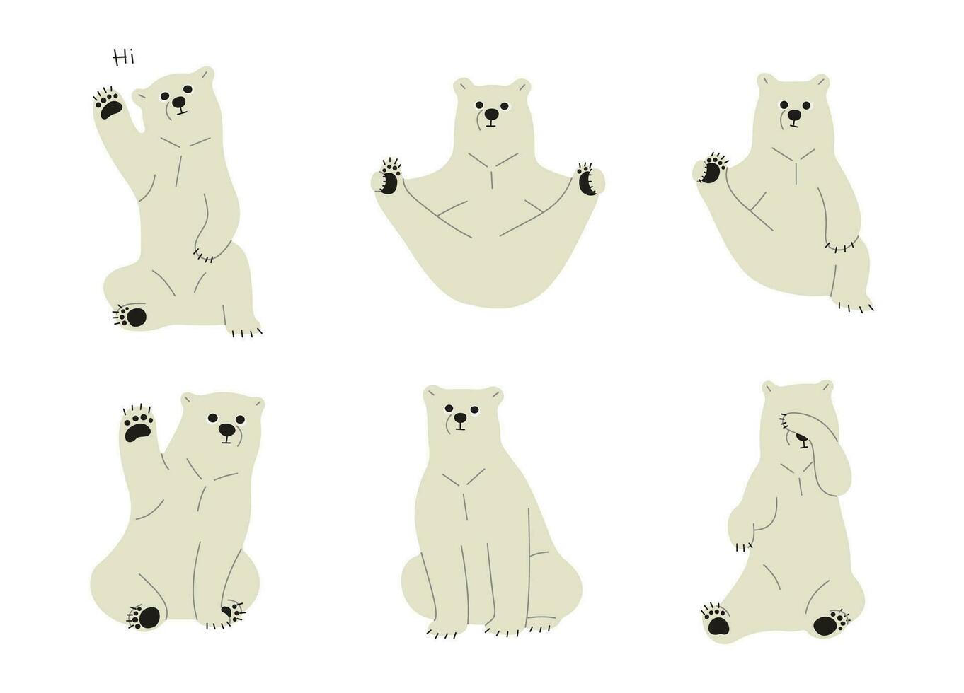 Polar- Bär Gruppe vektor