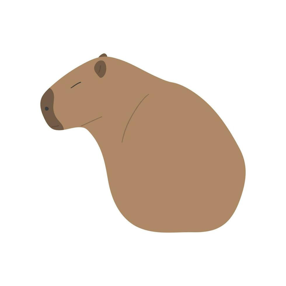 capybara enda söt vektor