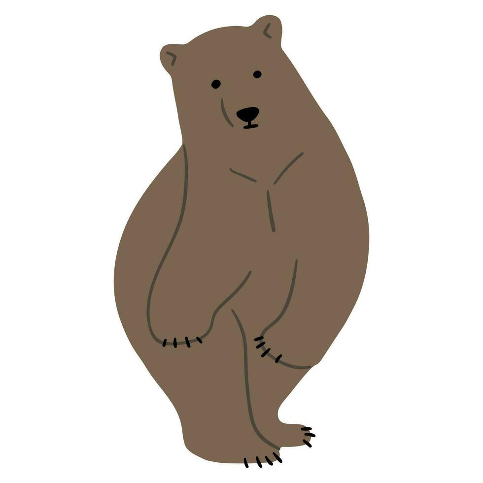 grizzly Björn enda vektor