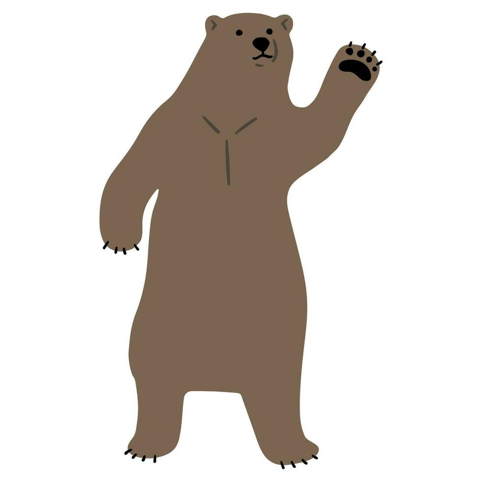 grizzly Björn enda vektor