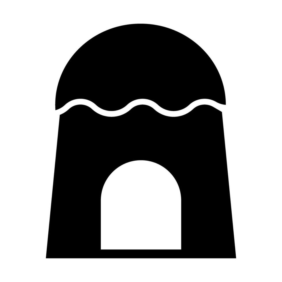 Hütte Vektor Glyphe Symbol zum persönlich und kommerziell verwenden.
