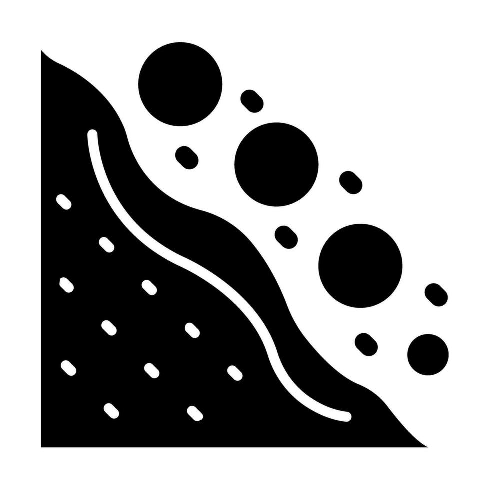 Schneerutsche Vektor Glyphe Symbol zum persönlich und kommerziell verwenden.