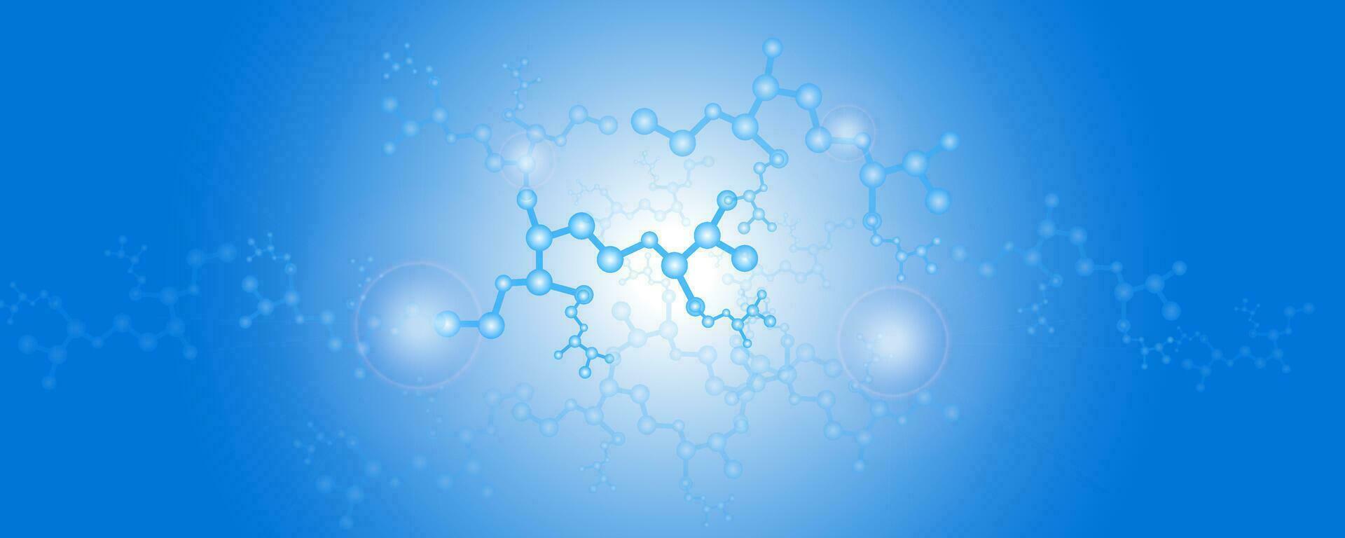 abstrakt Flüssigkeit Luftblasen Moleküle Antioxidans Vektor Illustration