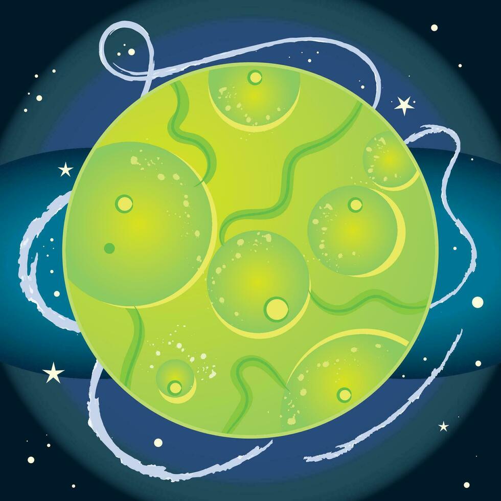 isolerat abstrakt planta kosmisk stjärna vektor illustration