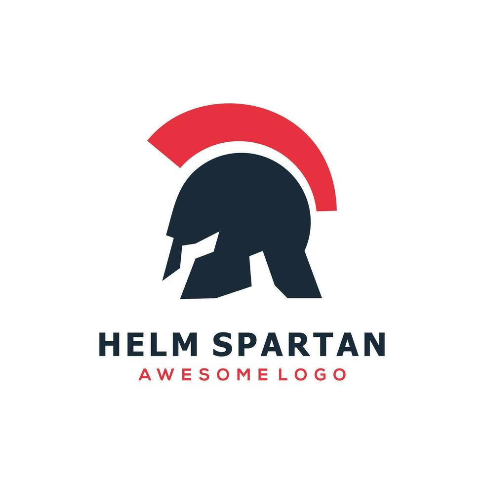 spartansk logotyp design vektor platt Färg