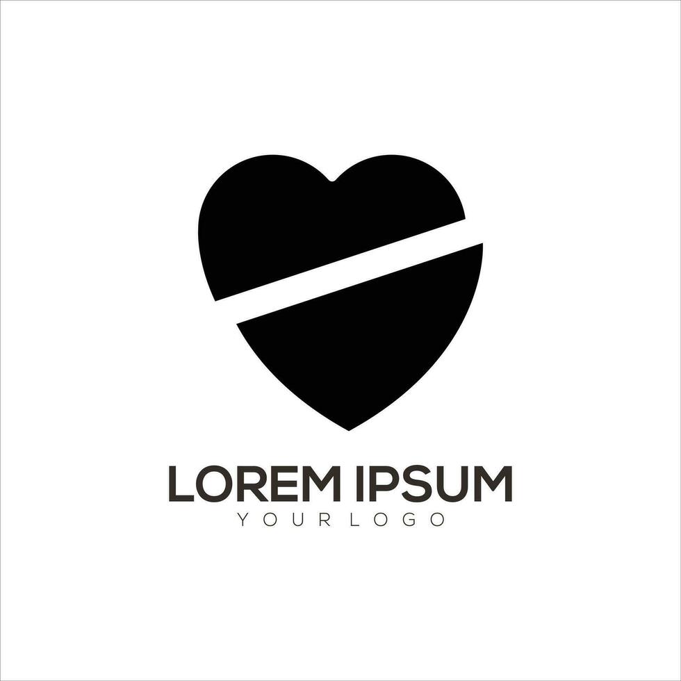 Liebe Silhouette Logo vektor