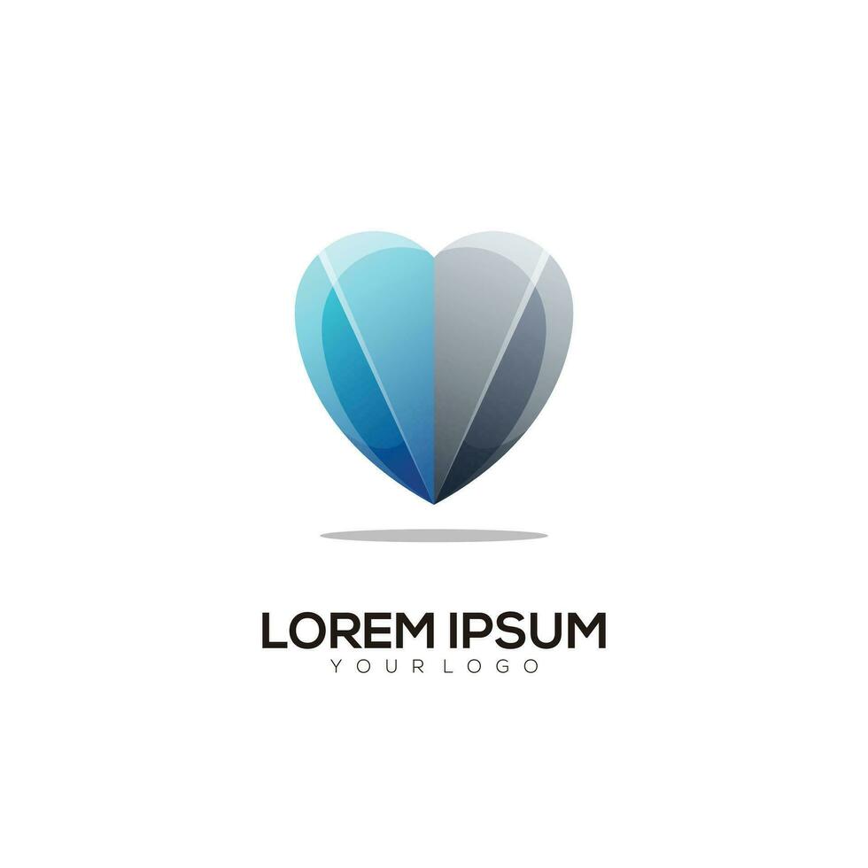 Liebe Logo bunt Gradient Illustration vektor