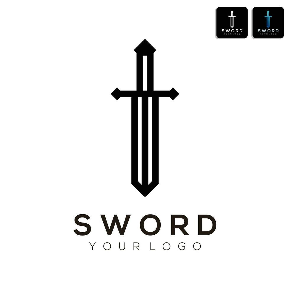Schwert Logo abstrakt vektor