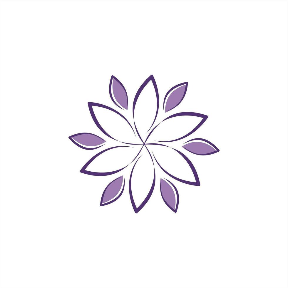 Schönheit Vektor Lotus Blumen Design Logo Vorlage Symbol