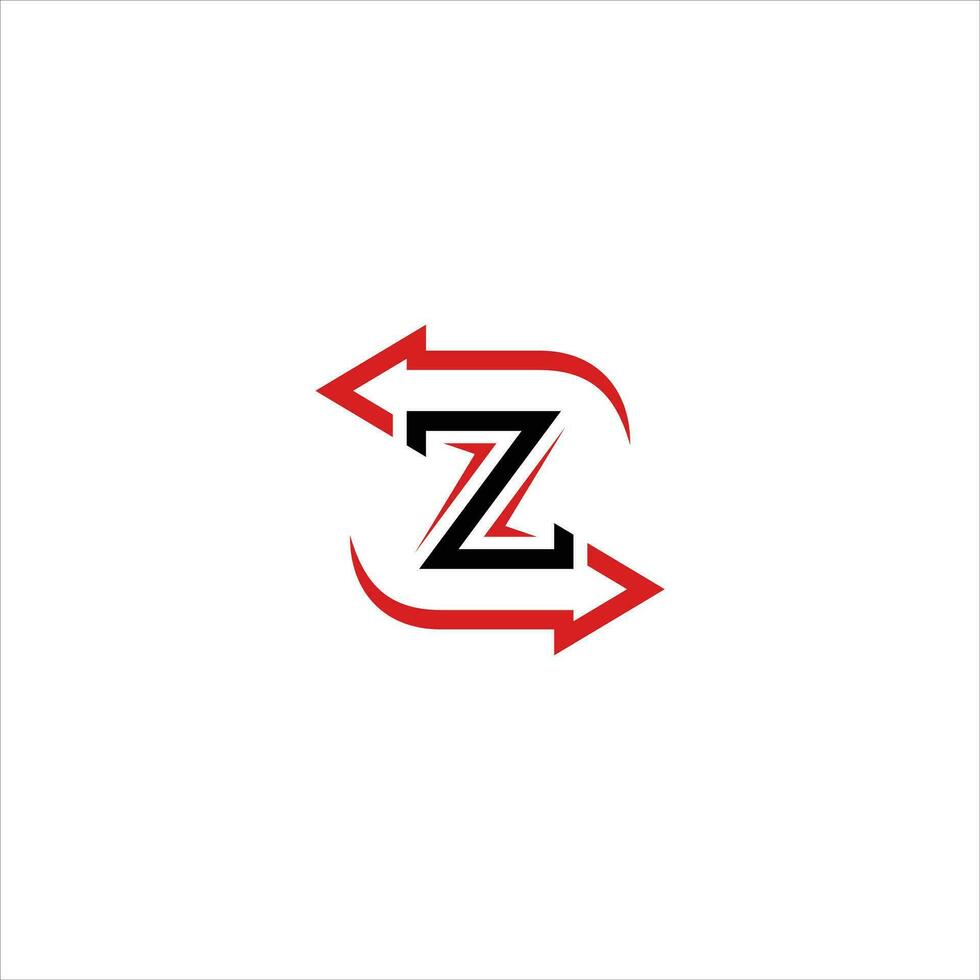 einfach und modern z Brief Logo vektor