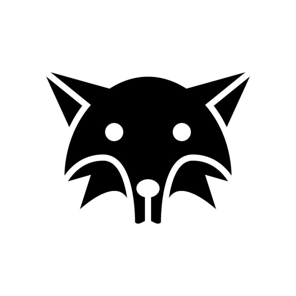 arktisk räv ikon vektor symbol design illustration