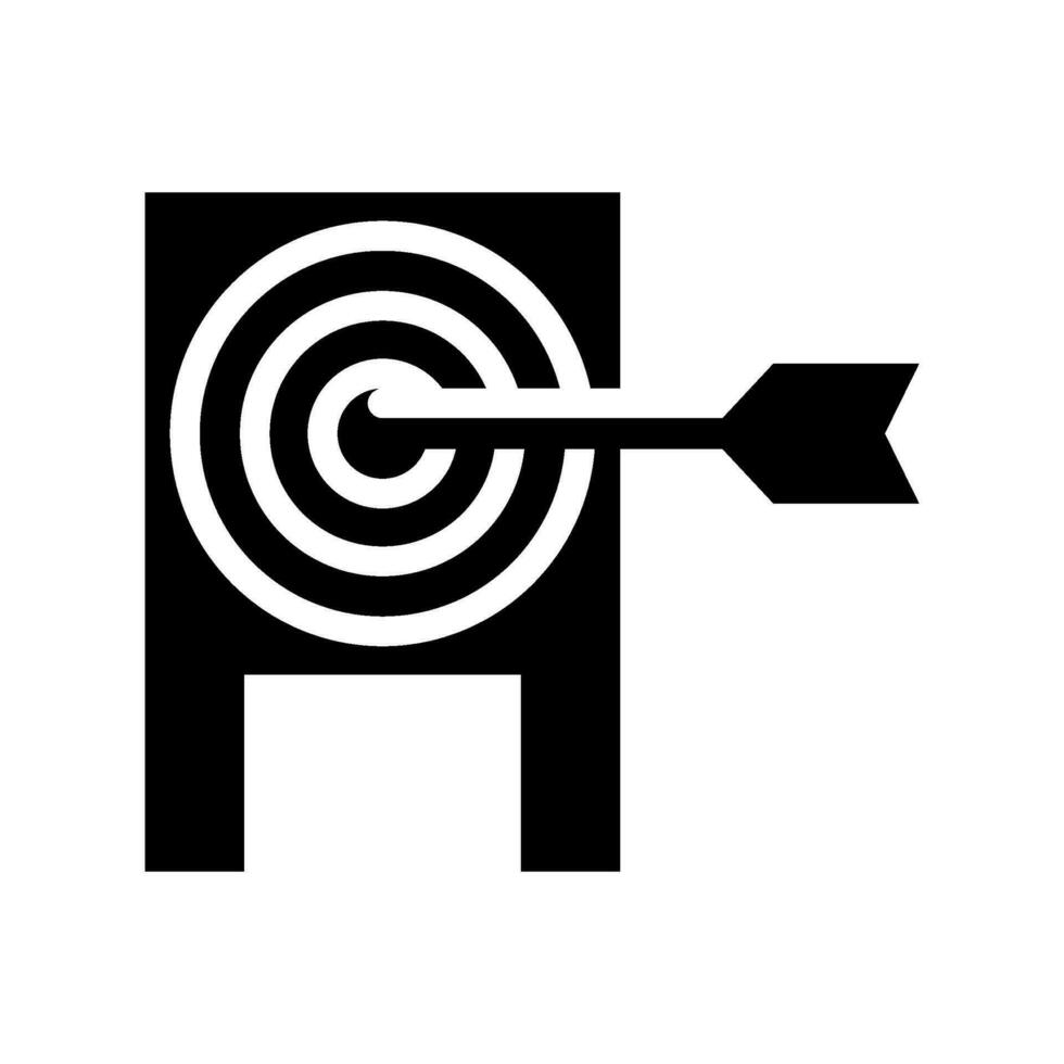 mål ikon vektor symbol design illustration