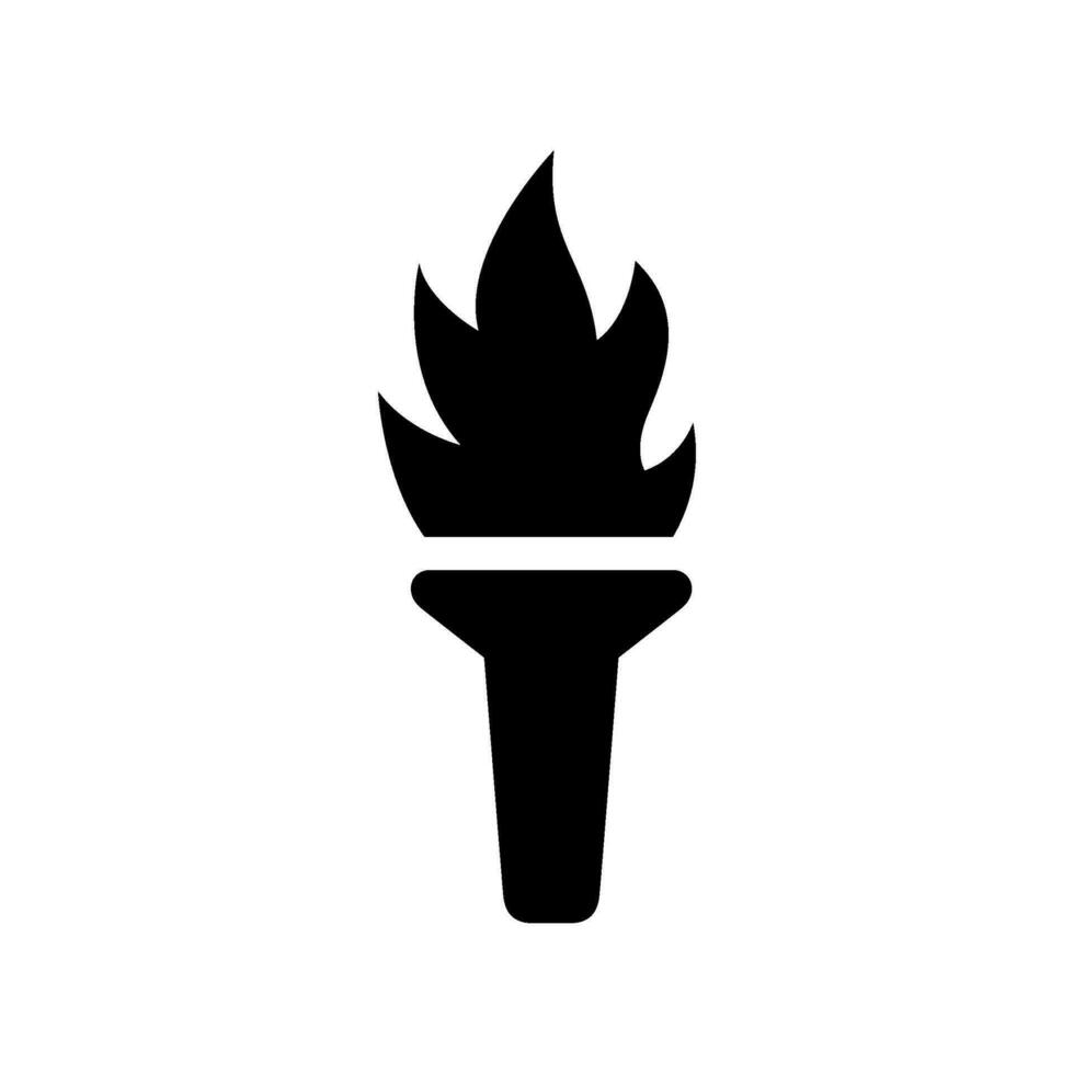 olympisch Fackel Symbol Vektor Symbol Design Illustration