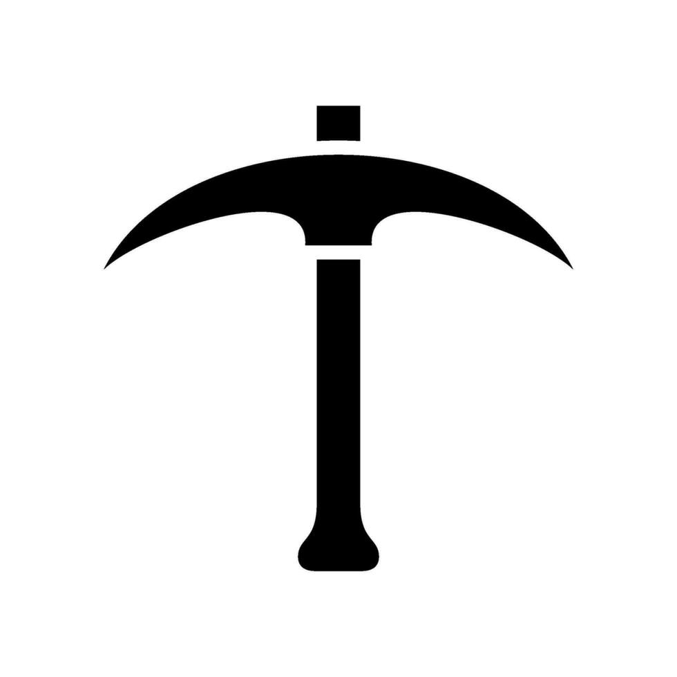 pickaxe ikon vektor symbol design illustration