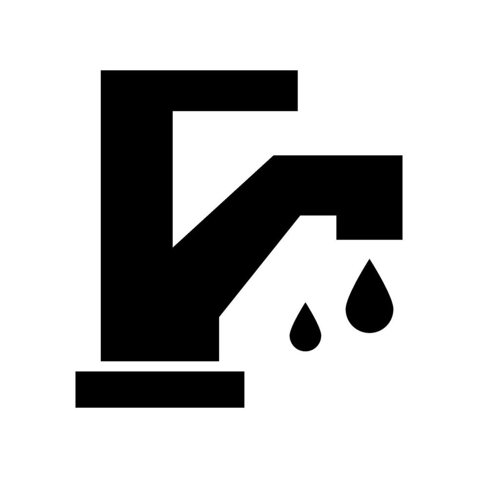 vatten kran ikon vektor symbol design illustration