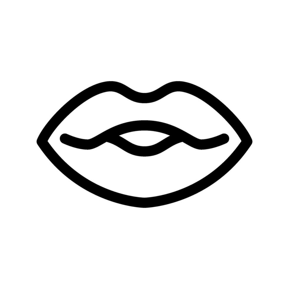 Lippen Symbol Vektor Symbol Design Illustration