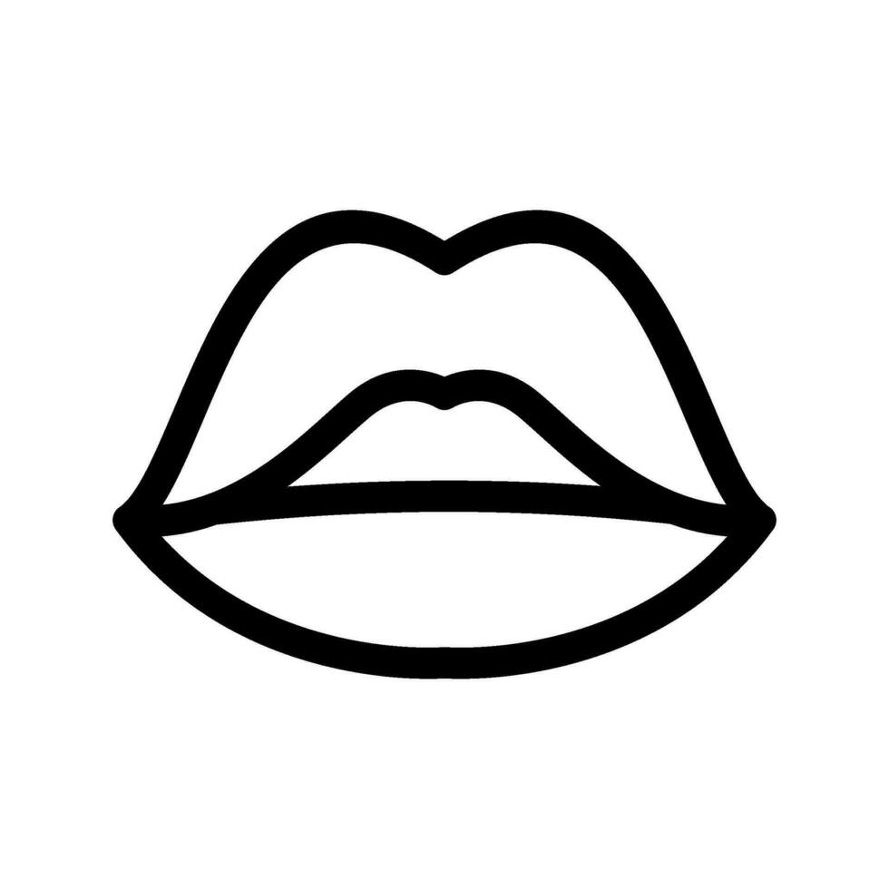 Lippen Symbol Vektor Symbol Design Illustration